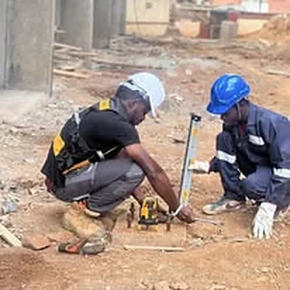 Fumati engineers setting out on site